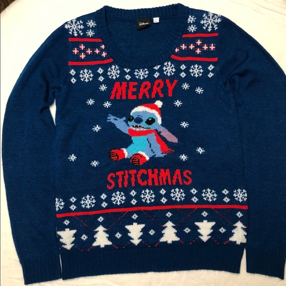 Disney Stitch Christmas Sweater - Picture 1 of 3